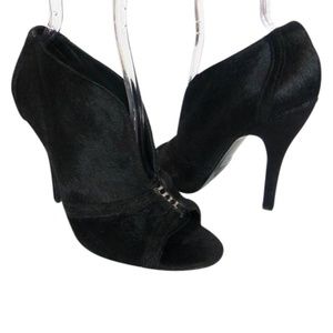 NEW Elizabeth and James Calf Hair Open Toe Bootie